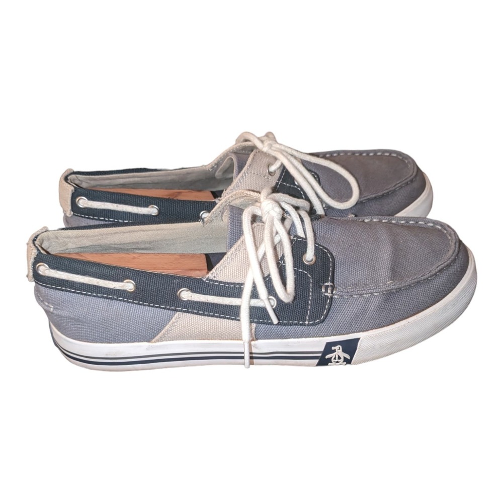 Original Penguin Men's Blue Boat Shoes (Size 10)